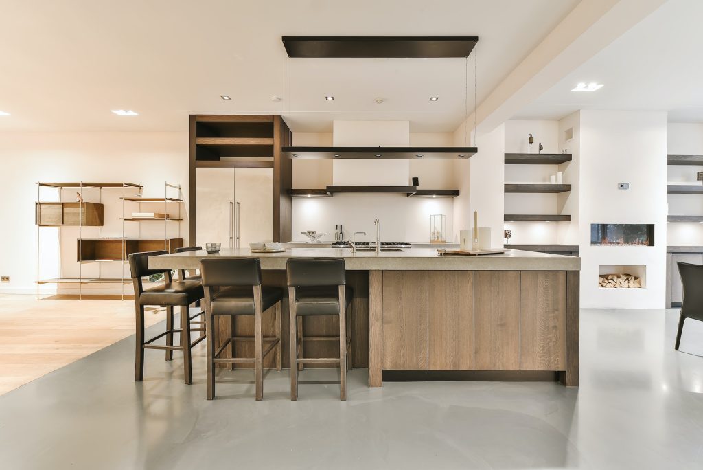 Luxury and modern kitchen interior